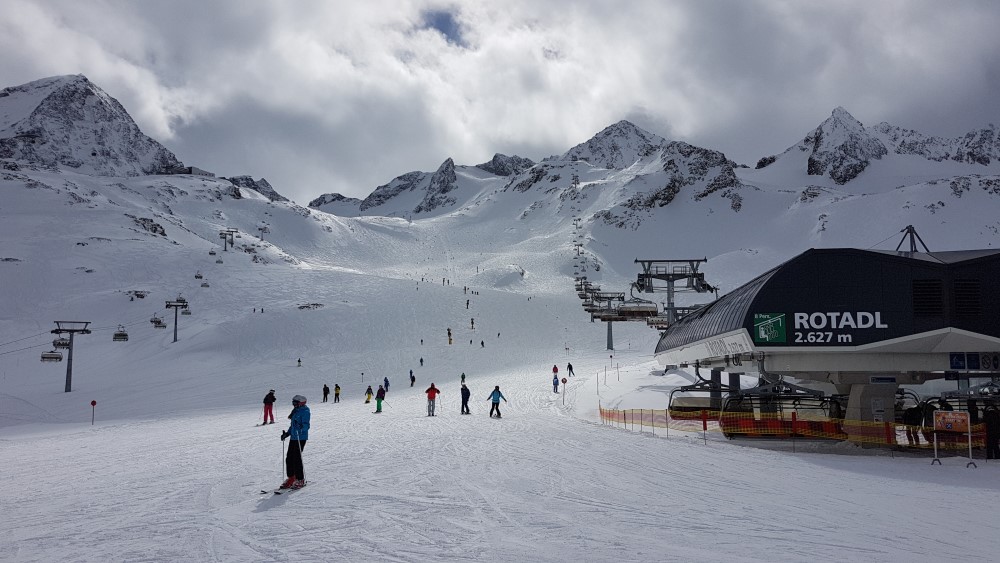 Stubai op 2600 meter hoogte.